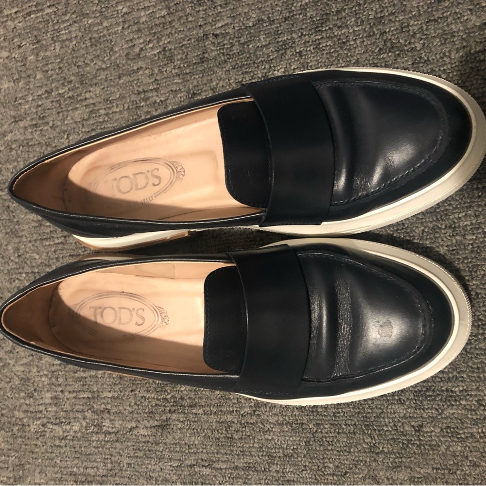Tods women’s loafers with platform
